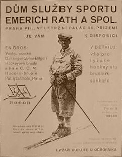 reklamní plakát Rathova obchodu